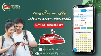 Cùng SAOMAIFLY đặt vé tàu cao tốc online đúng nghĩa