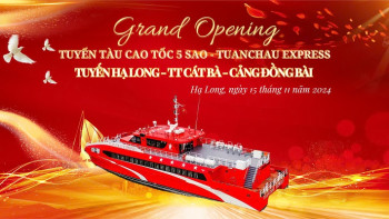 Tàu 5 Sao Tuần Châu Express Kết Nối Hạ Long - Cát Bà Chỉ Trong 1 Giờ    