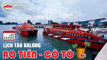 Lịch tàu Kalong Ao Tiên - Cô Tô (cập nhật 2026)