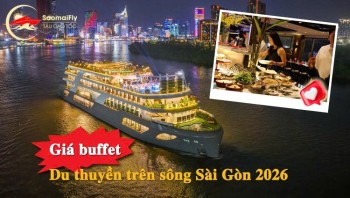 Giá buffet du thuyền trên sông Sài Gòn 2026 chỉ từ 500k