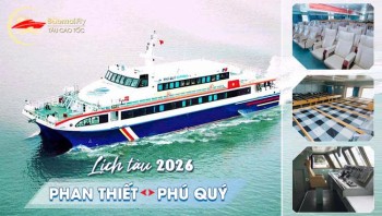 Lịch chạy tàu Phú Quý Express Phan Thiết - Phú Quý 2026