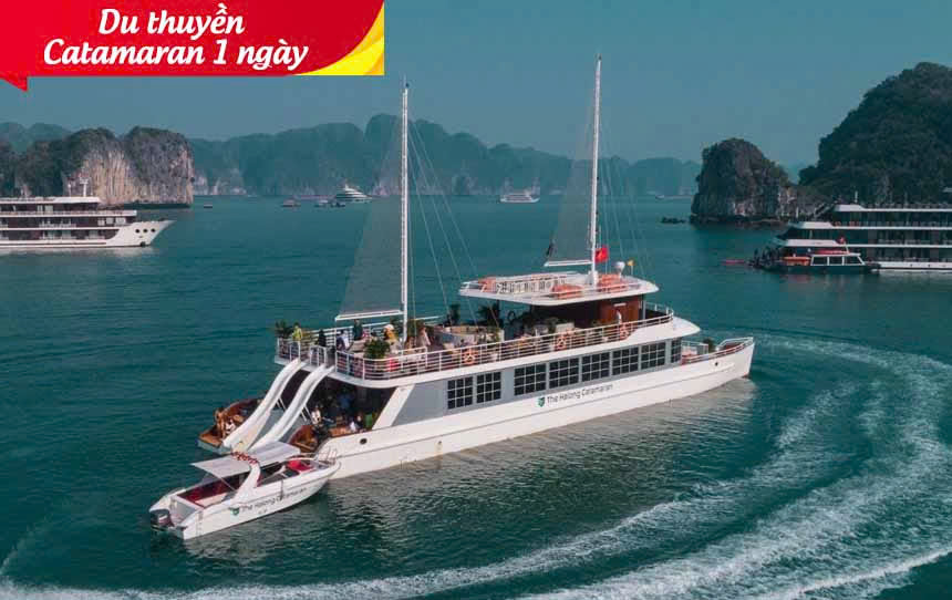 [Giá Tốt] Du Thuyền Catamaran 1 Ngày Vịnh Hạ Long - Lan Hạ